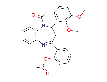 4-(2-acetoxyphenyl)-1-acetyl-2-(2,3-dimethoxyphenyl)-4-(2-hydroxyphenyl)-2,3-dihydro-1H-1,5-benzodiazepine