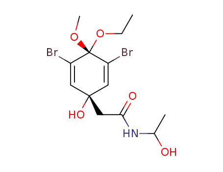 2-(3,5-dibromo-4-ethoxy-1-hydroxy-4-methoxycyclohexa-2,5-dien-1-yl)-N-(1-hydroxyethyl)acetamide