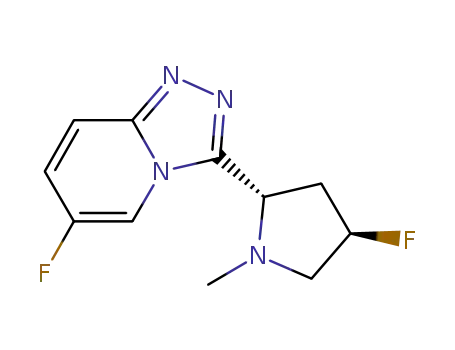 6-fluoro-3-((2S,4R)-4-fluoro-1-methyl-pyrrolidin-2-yl)-[1,2,4]triazolo[4,3-a]pyridine