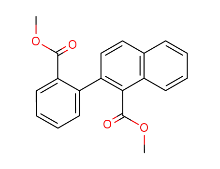 Molecular Structure of 109807-77-4 (methyl 2-(2-(methoxycarbonyl)phenyl)-1-naphthoate)