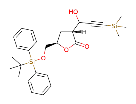 (3R,5R)-5-{[(tert-butyldiphenylsilyl)oxy]-methyl}-3-[1-hydroxy-3-(trimethylsilyl)prop-2-yn-1-yl]dihydrofuran-2(3H)-one