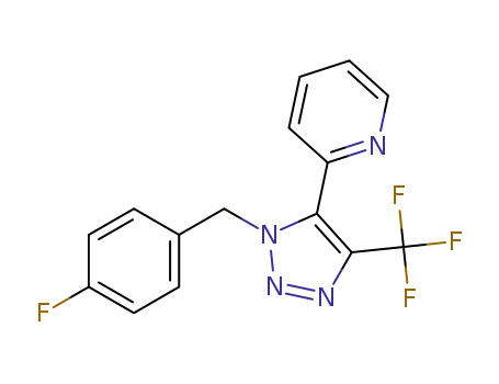 2-(1-(4-fluorobenzyl)-4-(trifluoromethyl)-1H-1,2,3-triazol-5-yl)pyridine