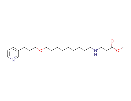 methyl N-[9-[3-(3-pyridinyl)propoxy]nonyl]-β-alaninate