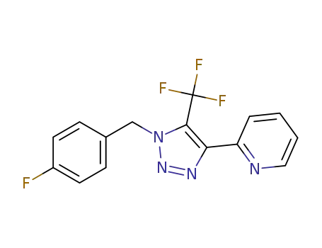 2-(1-(4-fluorobenzyl)-5-(trifluoromethyl)-1H-1,2,3-triazol-4-yl)pyridine