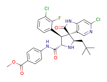 methyl 4-((2R,3S,4R,5S)-6'-chloro-4-(3-chloro-2-fluorophenyl)-2-neopentyl-2'-oxo-1',2'-dihydrospiro[pyrrolidine-3,3'-pyrrolo[3,2-c]pyridine]-5-ylcarboxamido)benzoate