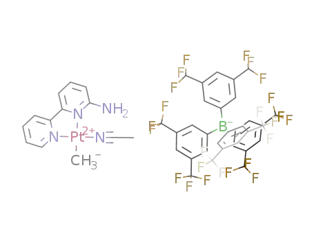 [(6-amino-2,2'-bipyridine)(acetonitrile)platinum(II)methyl][B(3,5-(CF<sub>3</sub>)2C<sub>6</sub>H<sub>3</sub>)4]
