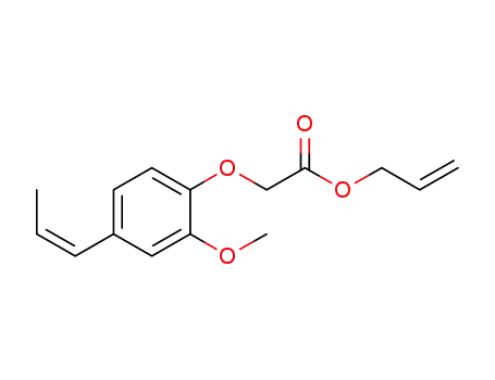 Molecular Structure of 1202353-24-9 (prop-2-enyl 2-[4-((Z)-prop-1-enyl)-2-methoxyphenoxy]acetate)