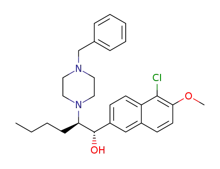 (1S,2R)-2-(4-benzylpiperazin-1-yl)-1-(5-chloro-6-methoxynaphthalen-2-yl)hexan-1-ol