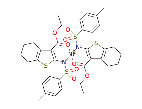 [nickel(II)(ethyl 2-tosylsulfonylamino-4,5,6,7-tetrahydrobenzo[b]thiophene-3-carboxylate(-H))2]