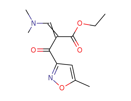 Molecular Structure of 950859-15-1 (3-dimethylamino-2-(5-methylisoxazole-3-carbonyl)acrylic acid ethyl ester)