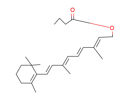 Molecular Structure of 32972-39-7 (retinyl butyrate)