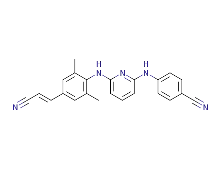 4-{(6-[(4-2-cyanovinyl-2,6-dimethylphenyl)amino]pyridin-2-yl)amino}benzonitrile