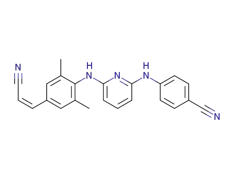 4-{(6-[(4-2-cyanovinyl-2,6-dimethylphenyl)amino]pyridin-2-yl)amino}benzonitrile