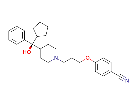 4-(3-(4-(cyclopentyl(hydroxy)(phenyl)methyl)piperidin-1-yl)propoxy)benzonitrile