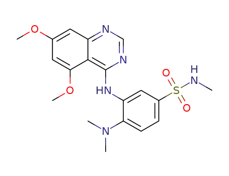 3-{[5,7-bis(methyloxy)-4-quinazolinyl]amino}-4-(dimethylamino)-N-methylbenzenesulfonamide
