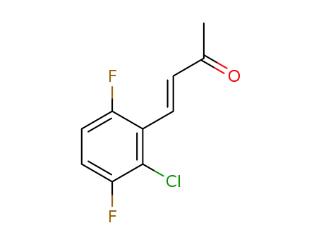 Molecular Structure of 1571074-33-3 ((E)-4-(2-chloro-3,6-difluorophenyl)-3-buten-2-one)