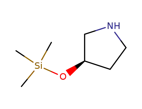 Molecular Structure of 927674-59-7 (Pyrrolidine, 3-[(trimethylsilyl)oxy]-, (3R)-)