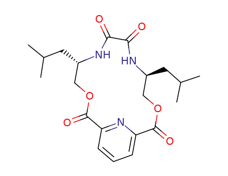 (5S,10S)-5,10-bis(2-methylpropyl)-3,12-dioxa-6,9,18-triazabicyclo[12.3.1]octadeca-1<sup>(18)</sup>,14,16-triene-2,7,8,13-tetraone