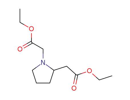 Molecular Structure of 63071-26-1 (1,2-Pyrrolidinediacetic acid, diethyl ester)
