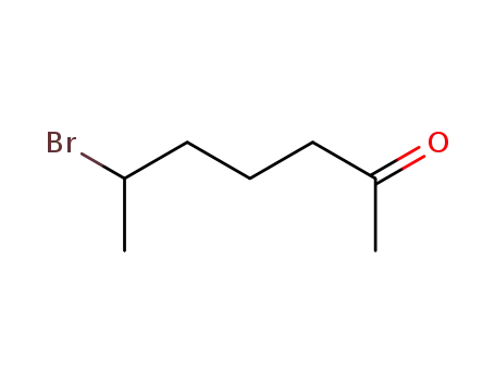 Molecular Structure of 106230-27-7 (2-Heptanone, 6-bromo-)