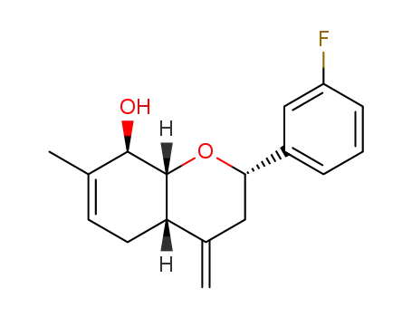 (2S,4aS,8R,8aR)-2-(3-fluorophenyl)-7-methyl-4-methylene-3,4,4a,5,8,8a-hexahydro-2H-chromen-8-ol
