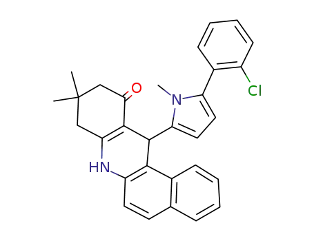 12-[5-(2-chlorophenyl)-1-methyl-1H-pyrrol-2-yl]-9,9-dimethyl-7,8,9,10-tetrahydrobenzo[a]acridin-11(12H)-one