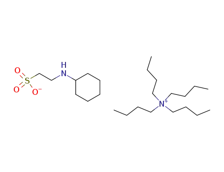 Molecular Structure of 113599-04-5 (2-Cyclohexylamino-ethanesulfonatetetrabutyl-ammonium;)