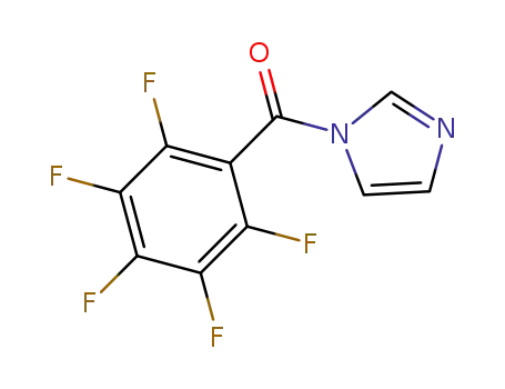 Molecular Structure of 75641-06-4 (N-PENTAFLUOROBENZOYLIMIDAZOLE)