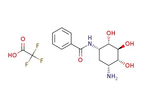 (1R,2R,3S,4S,5S)-5-benzamido-2,3,4-trihydroxycyclohexanaminium 2,2,2-trifluoroacetate