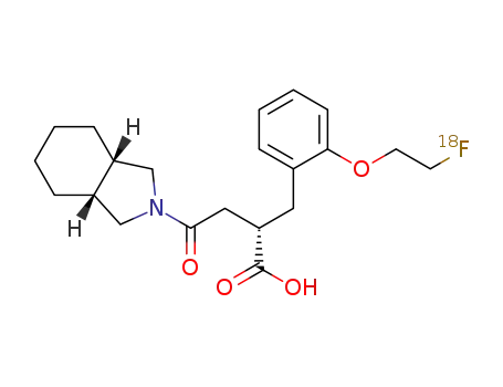 (2S)-2-(2-<SUP>18</SUP>fluoroethyloxybenzyl)-4-(cis-3a,4,5,6,7,7a-hexahydroisoindolin-2-yl)-4-oxobutanoic acid