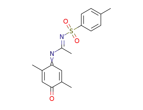 N-(2,5-dimethyl-4-oxocyclohexa-2,5-dienylidene)-N′-tosylacetamidine