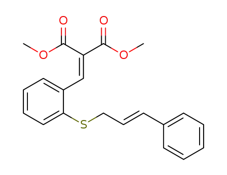 (E)-dimethyl 2-[2-(cinnamylthio)benzylidene]malonate