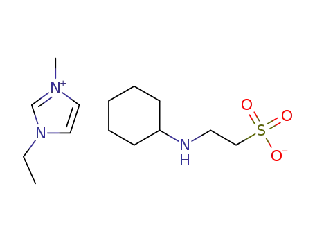 Molecular Structure of 1612259-41-2 (C<sub>6</sub>H<sub>11</sub>N<sub>2</sub><sup>(1+)</sup>*C<sub>8</sub>H<sub>16</sub>NO<sub>3</sub>S<sup>(1-)</sup>)