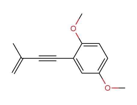 Molecular Structure of 22944-05-4 (1,4-dimethoxy-2-(3-methylbut-3-en-1-yn-1-yl)benzene)