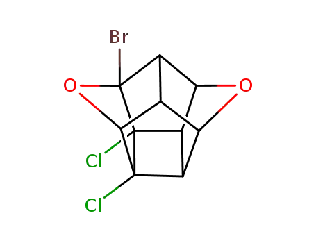 2-bromo-6,7-dichlorohexahydro-2,6,3,5-ethanediylidene-2H,3H-1,4-dioxacyclopenta<cd>pentalene