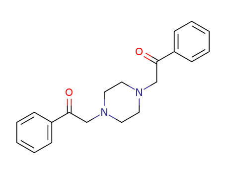 Molecular Structure of 5443-06-1 (2-(4-phenacylpiperazin-1-yl)-1-phenyl-ethanone)