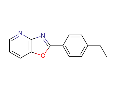 Molecular Structure of 111831-79-9 (Oxazolo[4,5-b]pyridine, 2-(4-ethylphenyl)-)