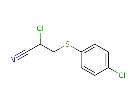 Molecular Structure of 1012-24-4 (2-chloro-3-(4-chloro-phenylsulfanyl)-propionitrile)
