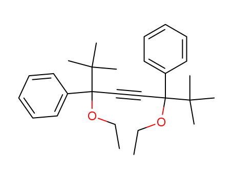 Molecular Structure of 61578-70-9 (Benzene,
1,1'-[1,4-bis(1,1-dimethylethyl)-1,4-diethoxy-2-butyne-1,4-diyl]bis-)