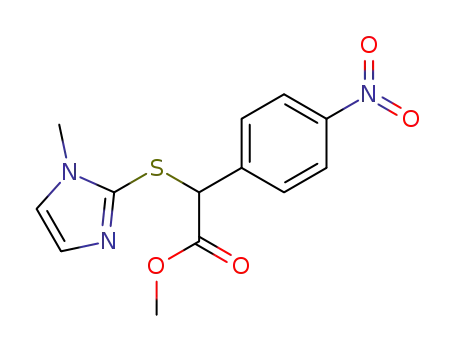 (1-Methyl-1H-imidazol-2-ylsulfanyl)-(4-nitro-phenyl)-acetic acid methyl ester