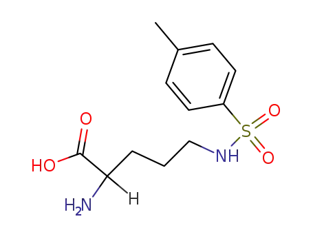 Molecular Structure of 20803-00-3 (<i>N</i><sup>5</sup>-(toluene-4-sulfonyl)-DL-ornithine)