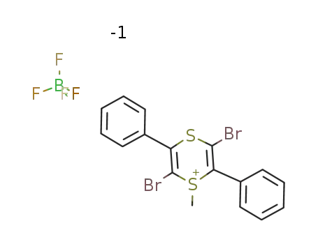 1-Methyl-3,6-dibromo-2,5-diphenyl-1,4-dithiinium tetrafluoroborate