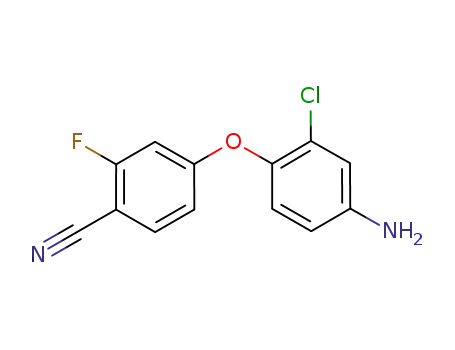 Molecular Structure of 688782-28-7 (4-(4-amino-2-chlorophenoxy)-2-fluorobenzonitrile)