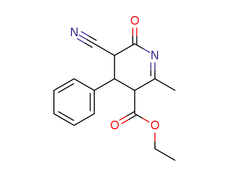 5-cyano-2-methyl-6-oxo-4-phenyl-3,4,5,6-tetrahydro-pyridine-3-carboxylic acid ethyl ester