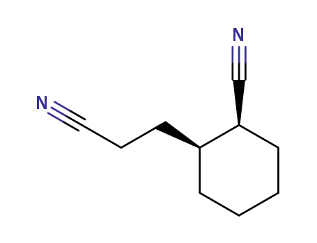 Cyclohexanepropanenitrile, 2-cyano-, cis-