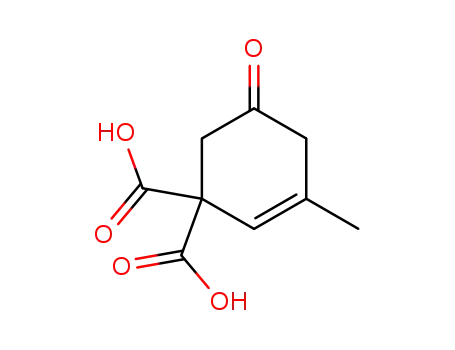 3-methyl-5-oxo-cyclohex-2-ene-1,1-dicarboxylic acid