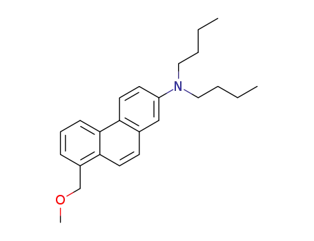 Molecular Structure of 591253-49-5 (2-Phenanthrenamine, N,N-dibutyl-8-(methoxymethyl)-)