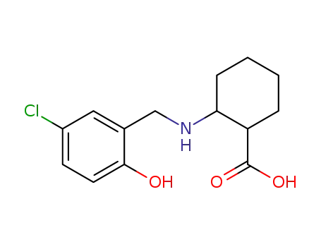 2-[(2-hydroxy-5-chloro-benzyl)amino]cyclohexane-1-carboxylic acid