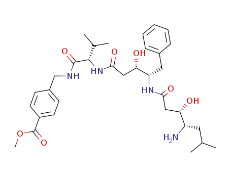 4-({(S)-2-[(3S,4S)-4-((3S,4S)-4-Amino-3-hydroxy-6-methyl-heptanoylamino)-3-hydroxy-5-phenyl-pentanoylamino]-3-methyl-butyrylamino}-methyl)-benzoic acid methyl ester