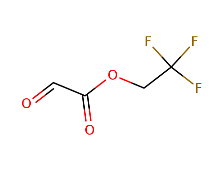 Molecular Structure of 172332-66-0 (Acetic acid, oxo-, 2,2,2-trifluoroethyl ester)